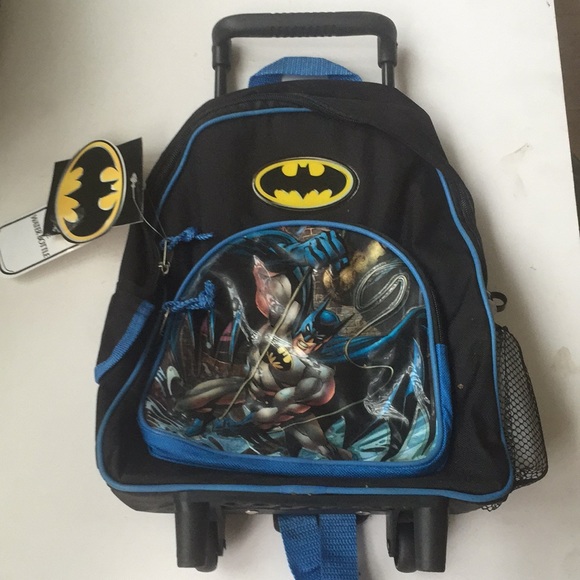 batman rolling backpack